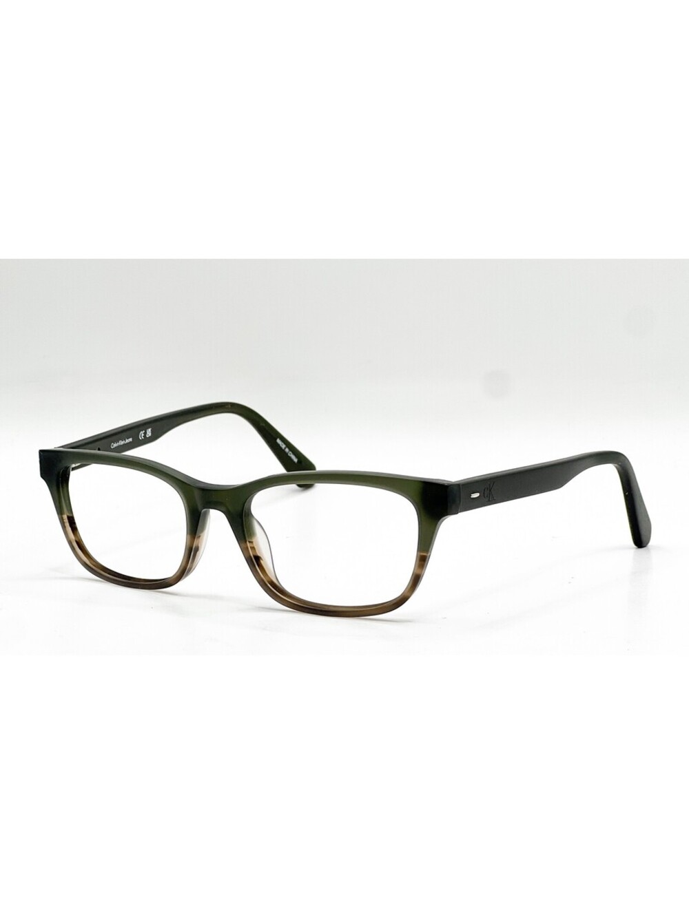 Calvin Klein Jeans Ckj23631 303 Olive Brown Striped Eyeglass Frames 52-18